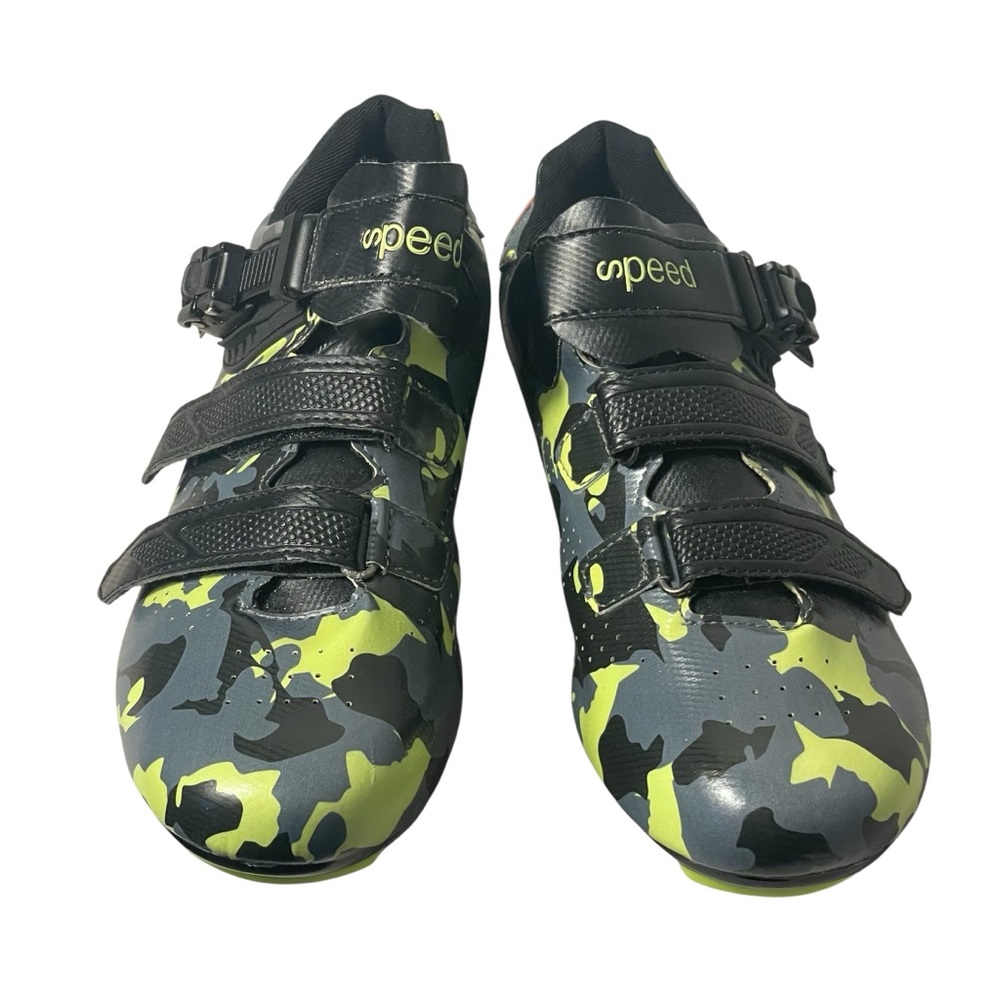 Speed Black Green Camouflage Arc 1 Bicycle Cycling Shoes Sz 43